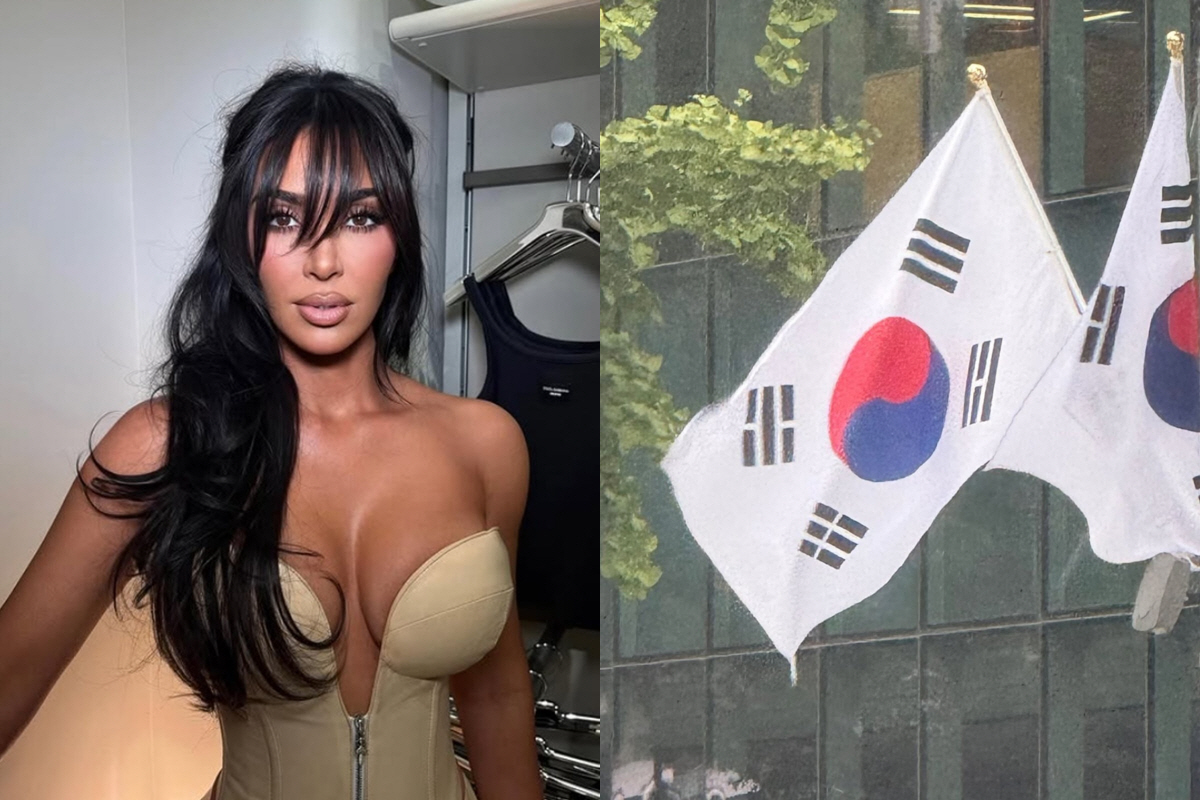 "어디 김 씨인가?"…킴 카다시안, '8.15 광복절'에 태극기 사진 올…