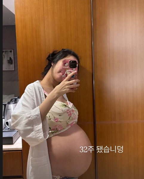 김지혜, '쌍둥이 임신' 32주차에 안타까운 근황…"경부 길이 짧아져 무…