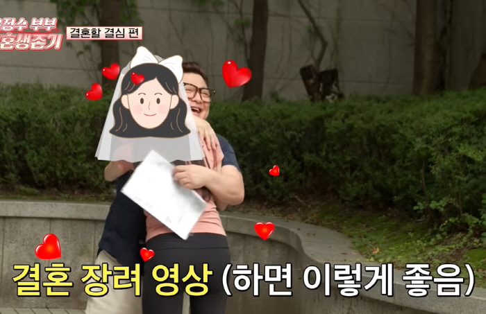 윤정수, '♥12살 연하'와 기쁜 소식 전했다 "혼인신고 끝..도망 못 …