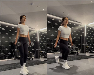 정혜영, ♥션 못지 않은 명품 11자 복근 