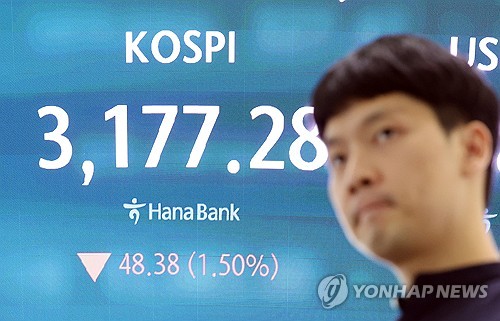 코스피, 이틀 연속 하락 마감…코스닥도 1% 넘게 내려