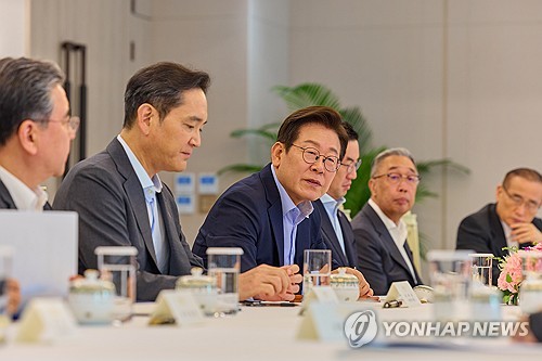 李대통령, 기업인들에 "관세협상 애써줘 감사…방미 성과 당부"(종합)