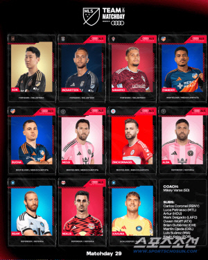 [오피셜]두경기면 충분! '첫 도움' 손흥민, 'GOAT' 메시와 함께 MLS 이주의 팀 선정! 