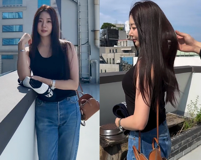 김사랑, 이 미모 47세라고?...몸매→머리결까지 철저한 '자기관리'