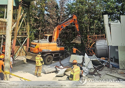 순천 레미콘 공장 작업자 3명 가스중독 추정…소방당국 수색중