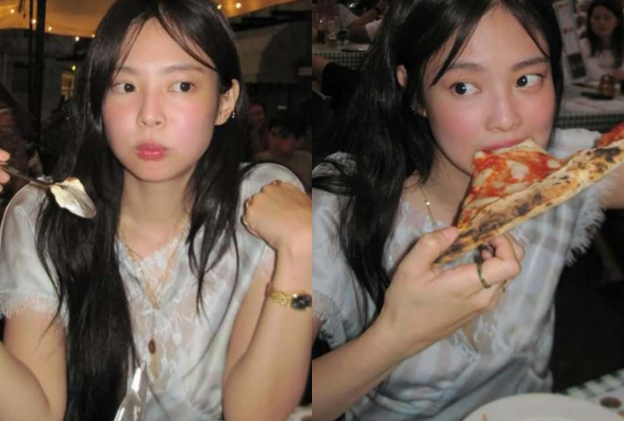 [SCin스타] “얼굴만 한 피자 먹방” 블핑 제니, ‘먹잘알 여신’