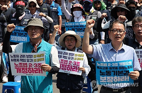 민주노총, 노란봉투법 통과 촉구…"한 글자 수정 없이 통과돼야"