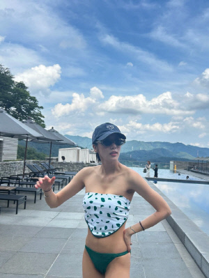 '출산 4개월차' 손담비 비키니 자태, 잘록한 허리라인 '깜짝' 