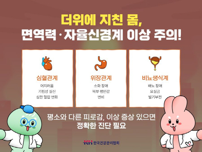 끝나지 않는 더위, 면역력·자율신경계 이상 주의