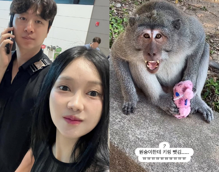 ‘유상무♥’ 김연지, 발리 여행 중 도난 피해..범인은 원숭이 “킹받네”