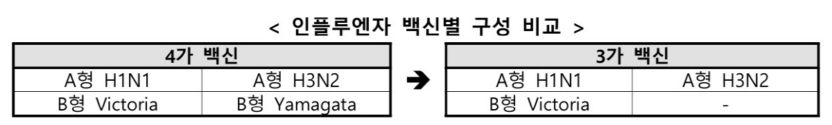 9월 22일부터 인플루엔자 국가예방접종 스타트…기존 4가에서 3가 백신으…