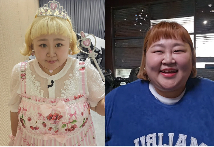 홍윤화, '27kg' 감량 전·후 같은 사람 맞나?...반쪽된 얼굴에 '…