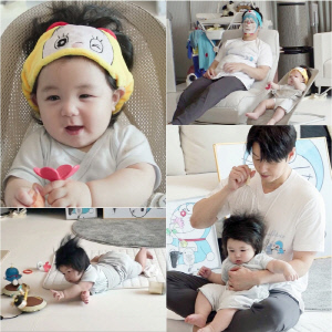심형탁, 子 하루와 '도라에몽 가족' 변신 