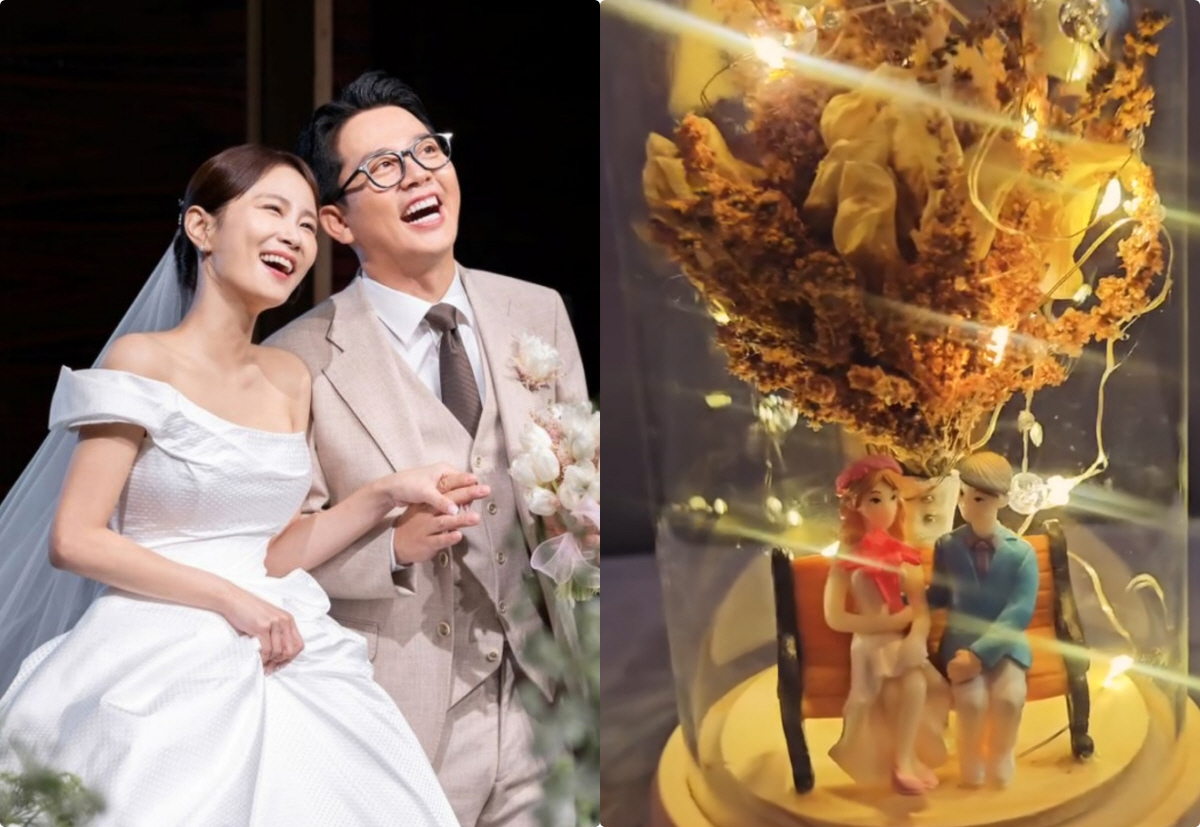 "김지민♥김준호, 초심 잃지 말길"..한윤서, 한달 만에 부케 돌려준 사…