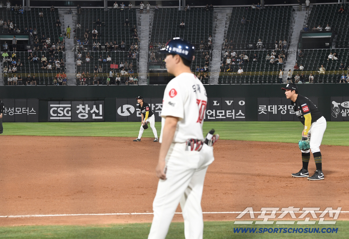 [포토] 열기 식은 사직구장, 12연패 후유증인가?