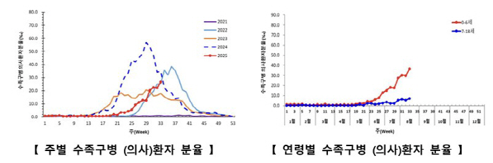 수족구병 5월 이후 지속적 증가…수분 섭취 충분히 못하면 병원 진료 필수