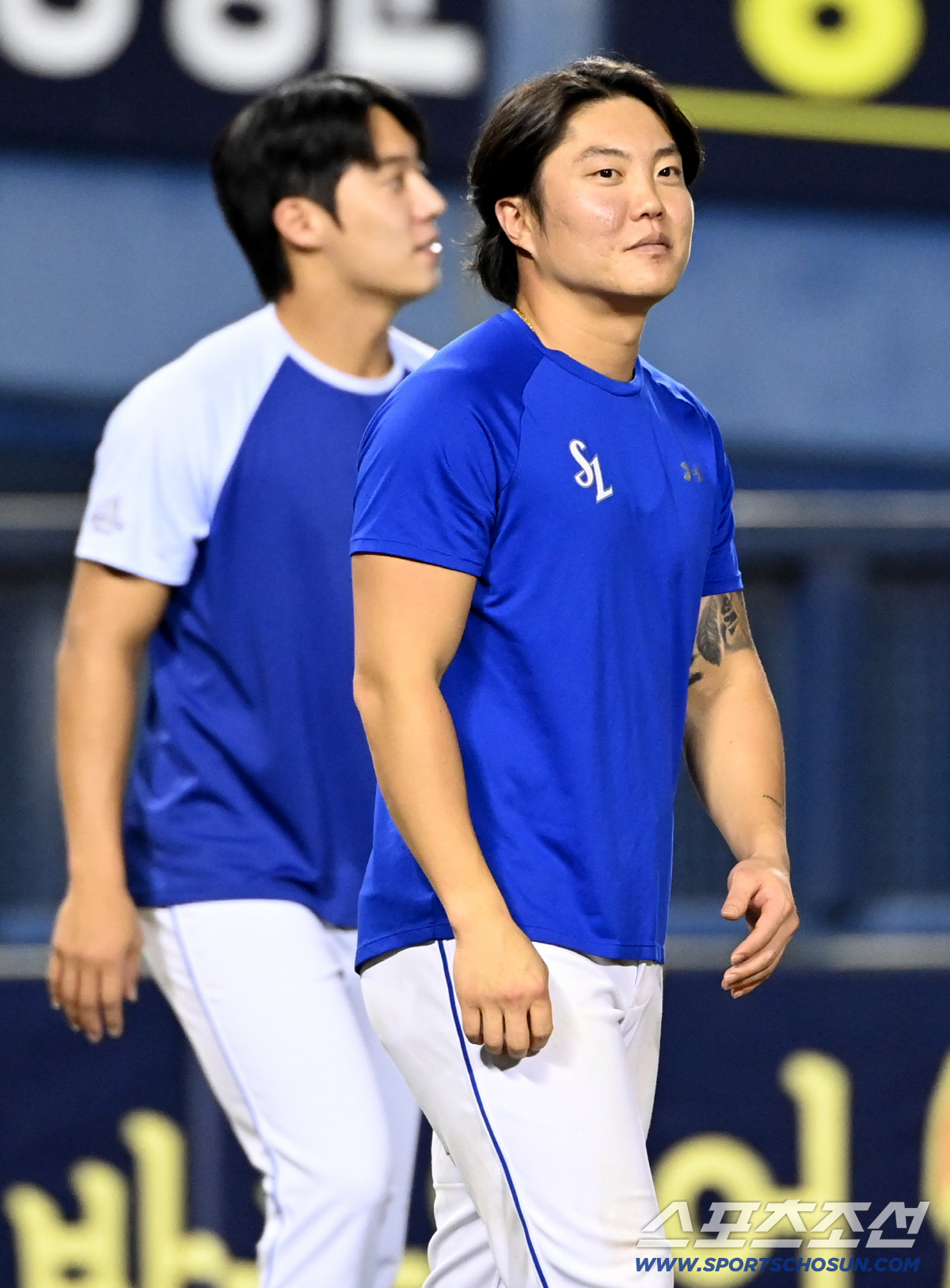 [포토] 류지혁, 공에 맞아 살짝 부은 얼굴