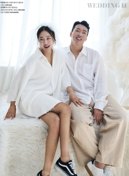 김지혜♥박준형, '결혼 20주년' 리마인드 웨딩 화보 찍었다 [화보]