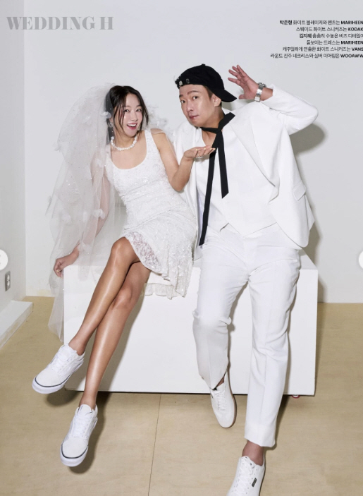 김지혜♥박준형, '결혼 20주년' 리마인드 웨딩 화보 찍었다 [화보]