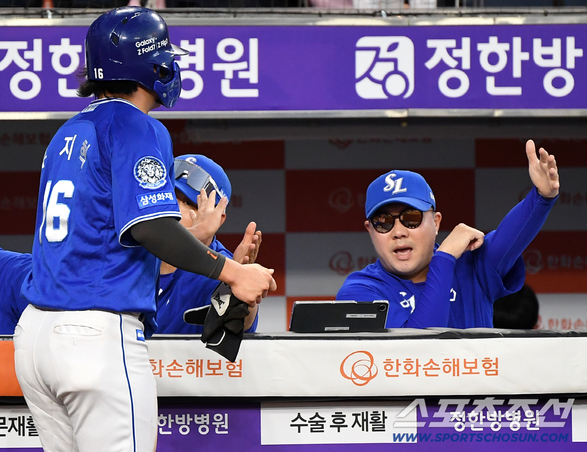'PS 포기 못한다' 디아즈 43호 홈런 쾅! 삼성, 한화 6연승 저지→…