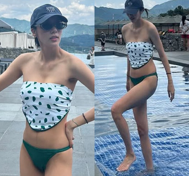 손담비, 출산 후 13kg 감량..비키니 몸매 '원상복구'
