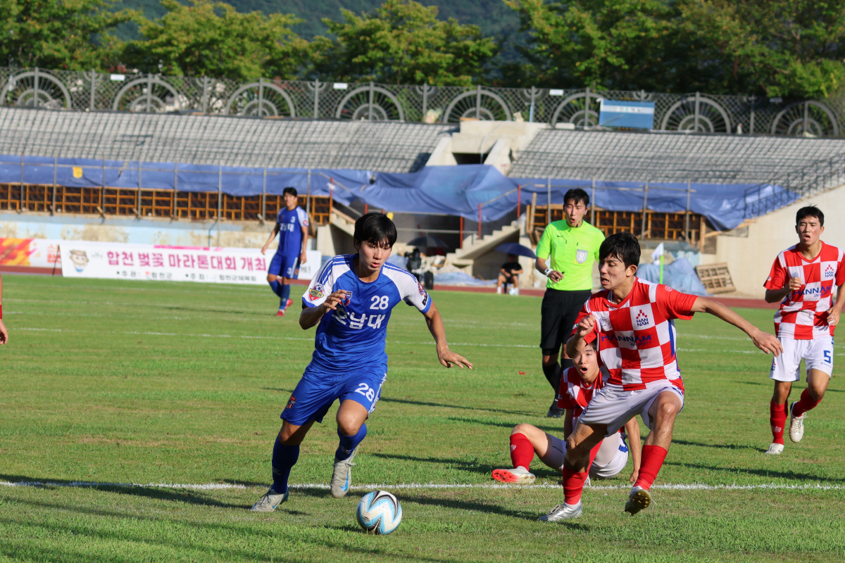 [대학축구]'조우령 극적 결승골' 한남대학교 사상 첫 4연속 정상 등극 …