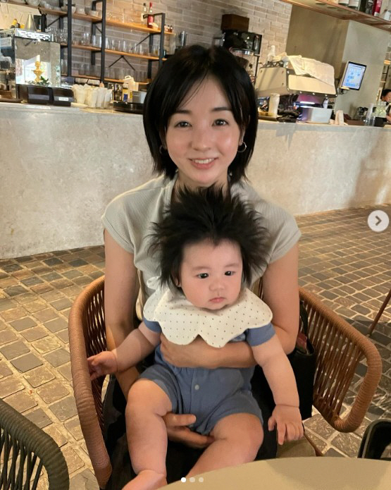 '심형탁♥' 사야, 아들 하루 심쿵 비주얼 공개…