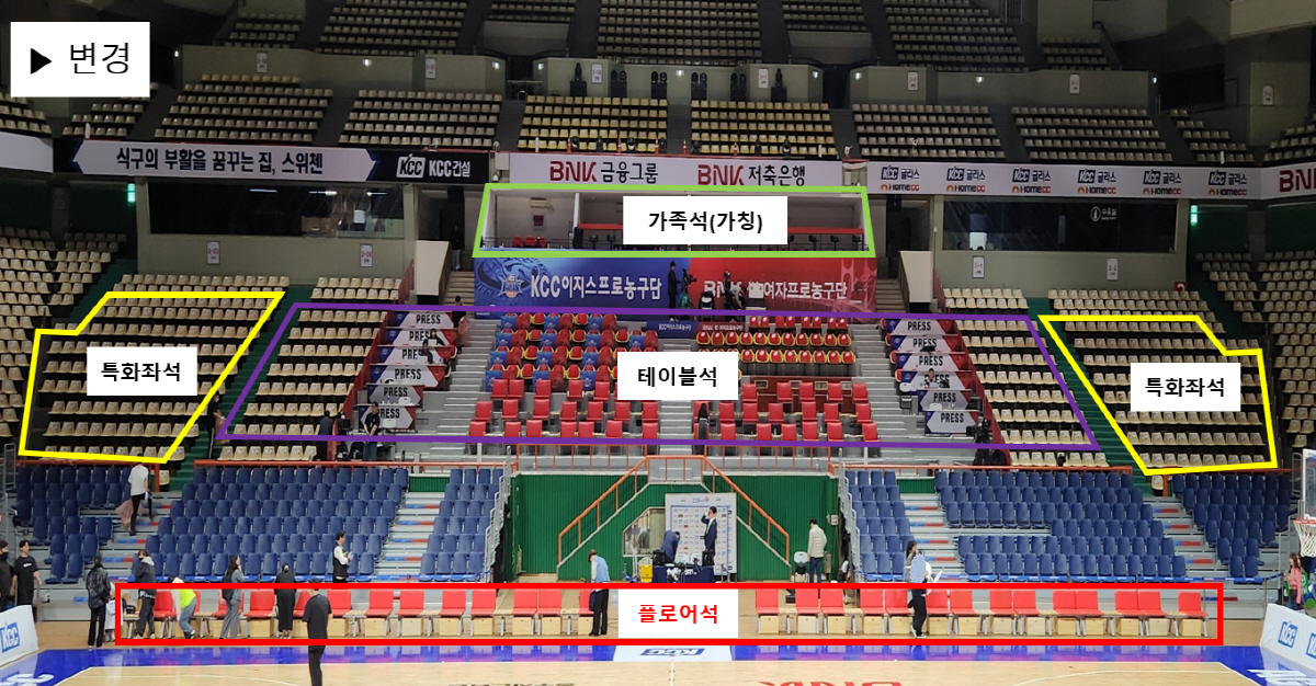 '팬이 먼저다' 사직체육관 VIP석이 사라진다...부산KCC, 공모사업 …