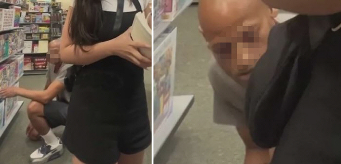 모르는 여성 엉덩이 냄새 맡던 변태 "신발 끈 묶는 중" 변명