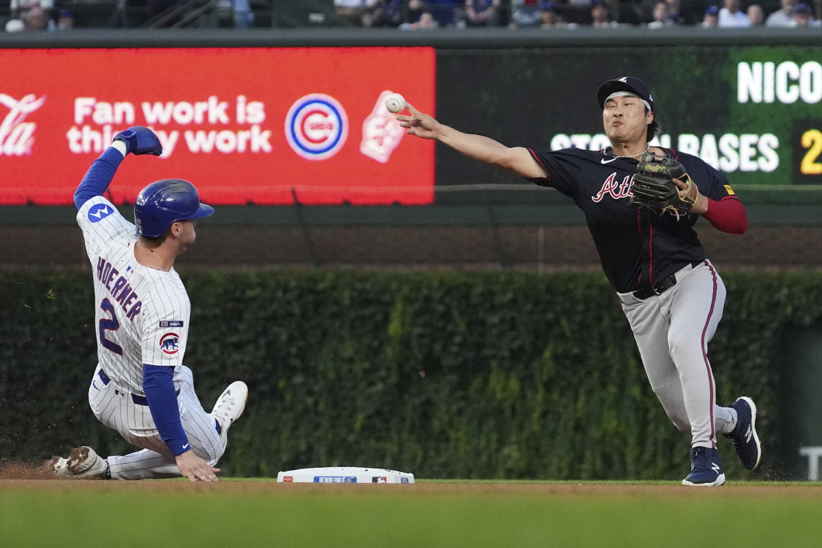 [속보]김하성 ATL 이적 첫 안타 작렬! 164.2㎞ 총알 우전안타, …