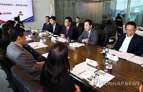 암참 찾은 국힘 "노봉법 보완입법 필요"…'공정노사법' 발의