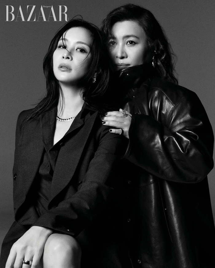 고소영·오은영, 방송 이어 화보에서도 '찰떡 호흡'…모델 못지 않은 '포스'