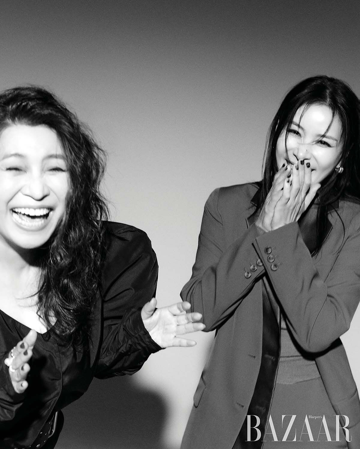 고소영·오은영, 방송 이어 화보에서도 '찰떡 호흡'…모델 못지 않은 '포…
