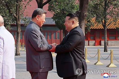 김정은, 북중정상회담서 "경협 희망"…시진핑 "공동이익 수호"(종합)