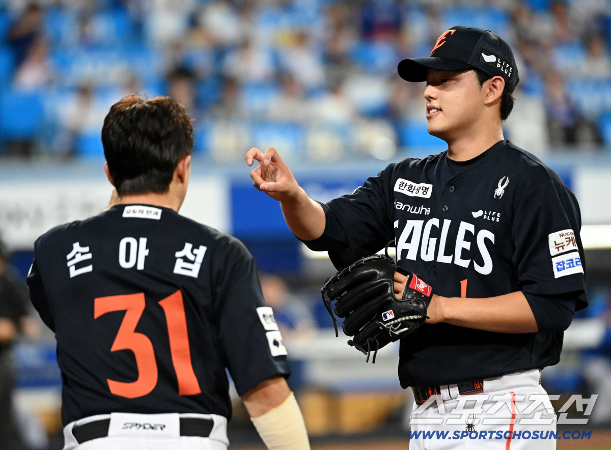 [포토] 문동주, 6.1이닝 9K 1실점 호투