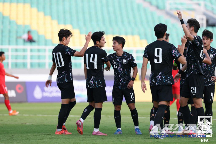 "조상혁 해트트릭" 이민성호,U-23亞컵 예선 라오스에 7대0 대승! 파…