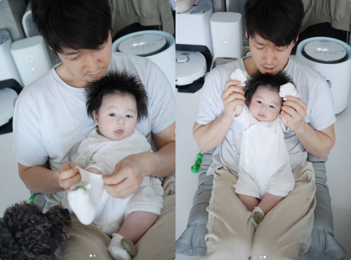 심형탁, 子 하루 뽀시래기 시절 공개 "벌써 그리워, 모든 순간 기억할게…