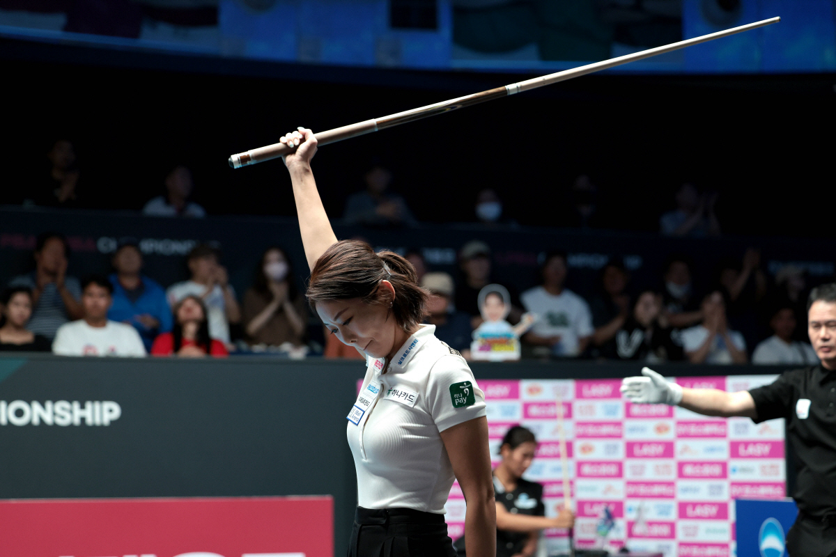 '토종 여제의 위풍당당 귀환' 김가영 라이벌 스롱 피아비 격파, LPBA…