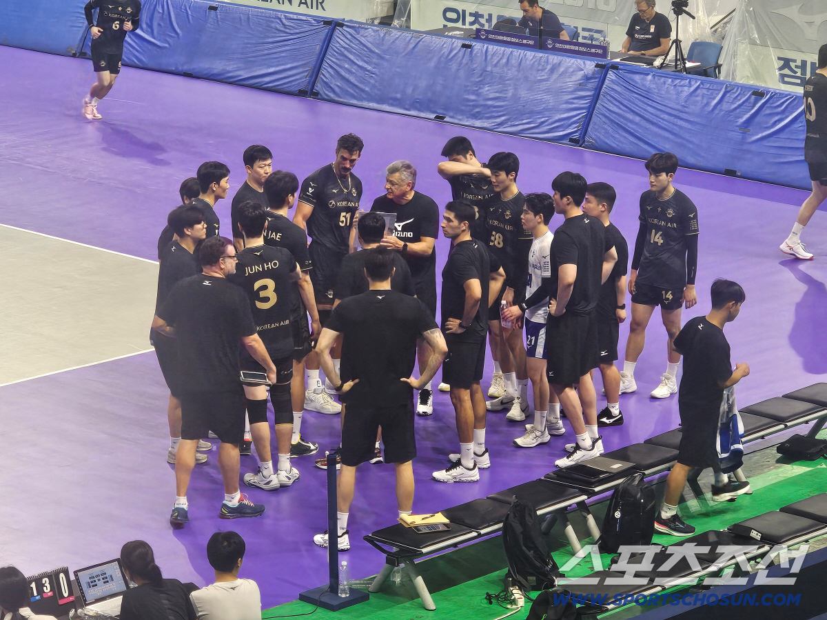 "우리에게는 큰 도전" 새출발 알린 대한항공, 네덜란드 국대 제압…'브라…