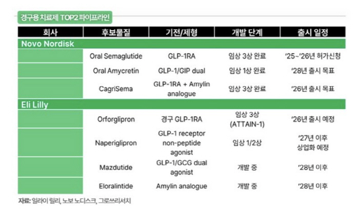 "경구용 GLP-1 비만치료제, '게임체인저' 될 것…국내 기업들에도 기…