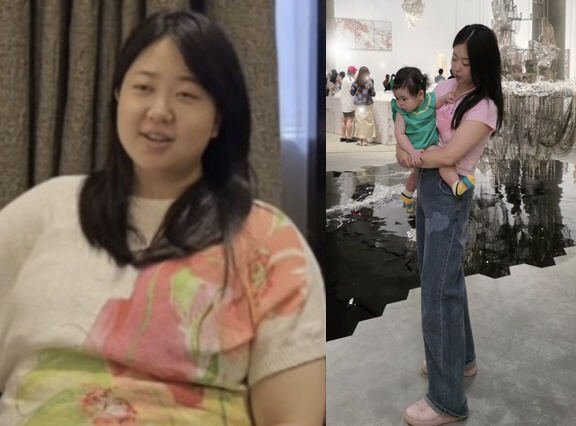 '박수홍♥' 김다예, 33kg 빼고 확 달라진 비주얼 "식단·운동 안 해…