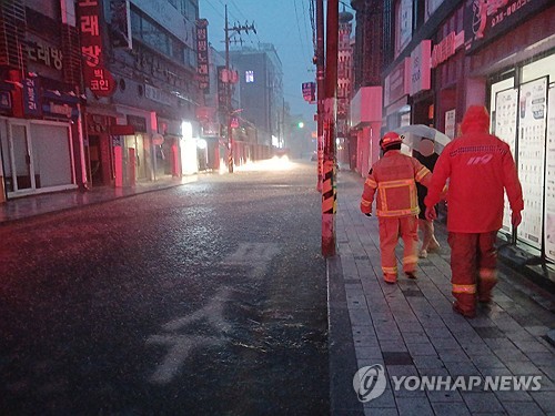 밤사이 호우로 주택침수 1건·정전 4건…인명피해 없어