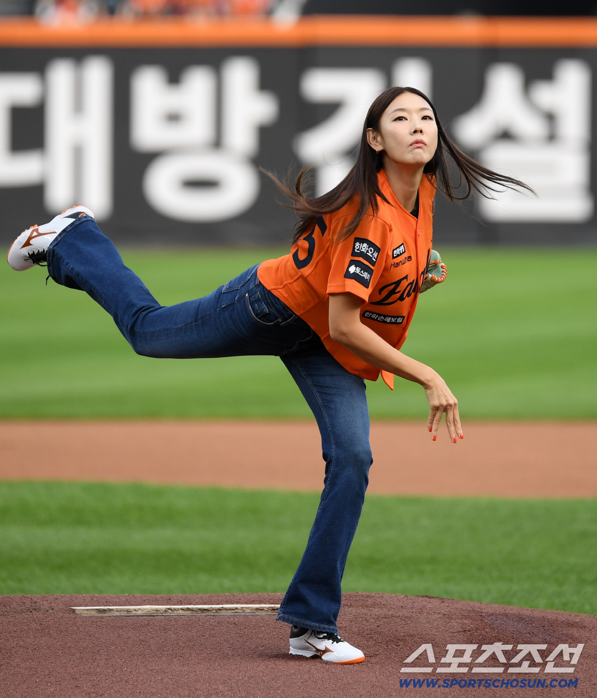 [포토] 한혜진 '정확하게 스트라이크'