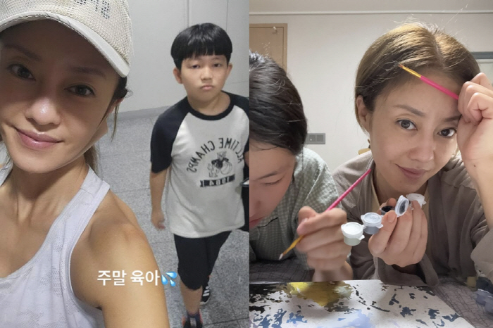 이지현, 남매 '라이딩+숙제' 주말이 더 바쁜 '싱글맘'..."끝이 보이…