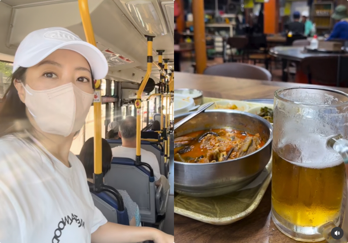 김희선, 해장국에 낮술→대중교통까지..톱스타의 소탈한 휴일