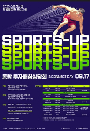 유망 스포츠 기업에 투자 유치 지원…17일 투자매칭 상담회 개최