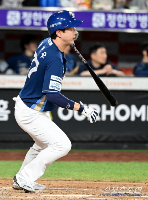 '역대 16명뿐인 대기록 세웠는데' 핵심 타자 선발 빠졌다, 왜?[창원 현장]