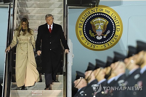 트럼프, 영국 도착해 국빈방문 시작…"내일 중요한 날 될 것"