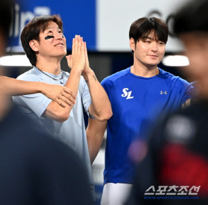 '제발...' 강민호의 간절했던 기도, 생일 맞은 김재윤은 응답했을까[대구 현장]