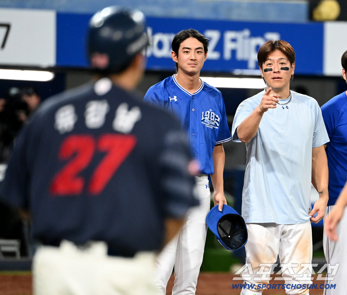 '제발...' 강민호의 간절했던 기도, 생일 맞은 김재윤은 응답했을까[대…